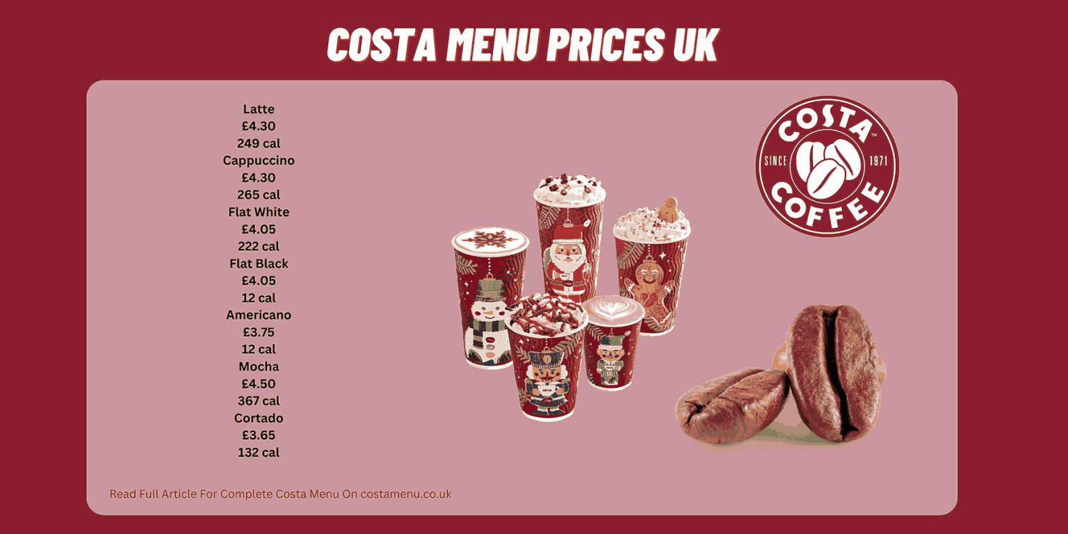 Costa Menu UK With Prices August 2024 Updated   Costa Menu 1536x768 